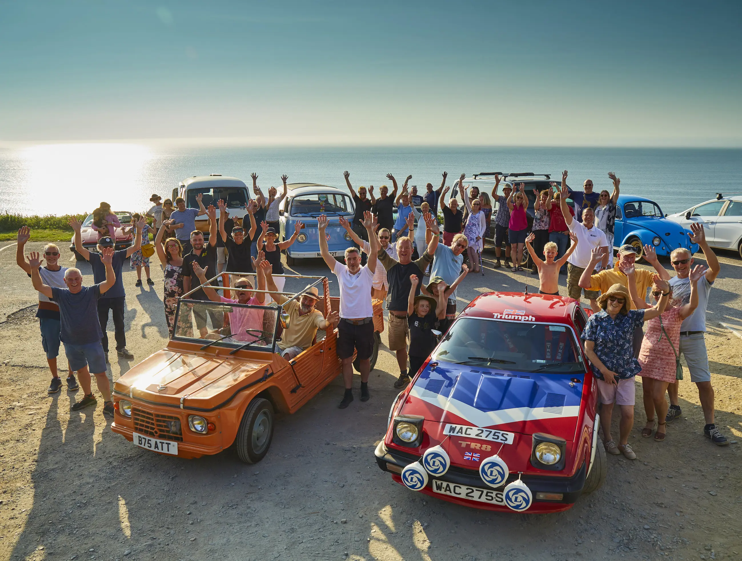 Camper round the coast